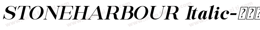 STONEHARBOUR Italic字体转换